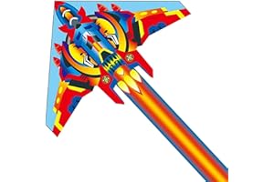 Laptony Plane Kite for Kids and Adults, Easy Flyer Kites for Boys and Girls, Beach and Summer Outdoor Toy with 50 meters Flying Line and Spool, Durable Nylon Kite for Beginners