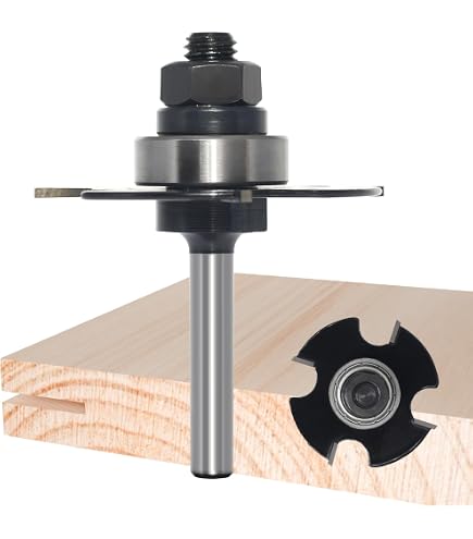 YONICO T-Nut-Fräser – 3/16 Zoll, Für T-Schlitze, 1/4 Zoll Schaft, Wolframkarbid