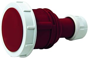 Electraline 80852 Presa Elettrica Industriale, IEC, 16A, 3P+T, 380V, IP67, Rosso