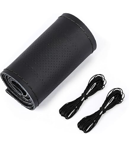 Coprivolante In PU Nero Cucito A Mano Per Kia Sorento 2009-2013 – Antiscivolo, Tutte Le Stagioni, Interno In Gomma