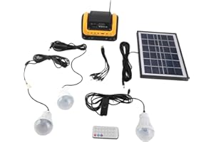 QCWWY Estación de Energía Portátil, Generador Solar para Acampar de 5000 MAh con Panel Solar, Estación de Carga Multifunción, Pantalla LED Digital, Carga Rápida para Emergencia