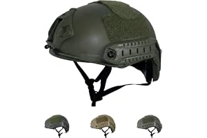 LOOGU taktisk hjälm snabb airsoft hjälm Ops Core Protective hjälm med pads och sidorails crash hjälm för fritid utomhus paintball stridshjälm militärhjälm topphjälm ..