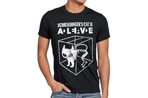 style3 Gatto di Schrödinger T-Shirt da Uomo