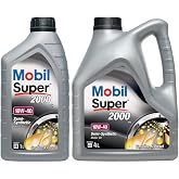 Mobile Super 2000 X1 10W40 Engine Oil 4 L + 150549 X1 10W40 1 L