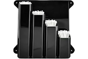 Générique Zip Ties Holder - kraftigt väggmonterat förvaringsställ i aluminium, flera avdelningar slips dispenser, rymdsparande arbetsorganisatör, resistent verktyg