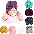 Simoda Baby Stirnbänder - 8 Stück Turban-Haarbänder Aus Weichem Nylon