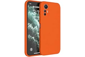 Topme Funda para Xiaomi MI 12 Lite (6.55" Inches) Carcasa Caja Case Estuche, Funda Protectora de Piel de Silicona TPU - Naranja