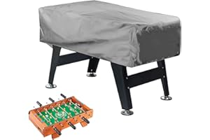 GZWY Oxford Housse de Babyfoot Housse de Table de Baby-Foot Bâche de Protection pour Baby Foot Imperméable et Anti-poussière, avec Bande Élastique Réglable pour Extérieur et Intérieur (Gris)