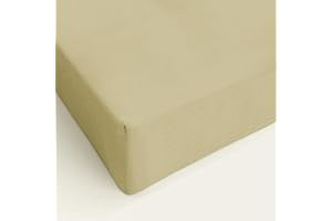 IL DOLCE STILE DELLA TUA CASA lenzuolo 100% cotone sotto con angoli elasticizzati matrimoniale o singolo tinta unita (matrimoniale, tortora)