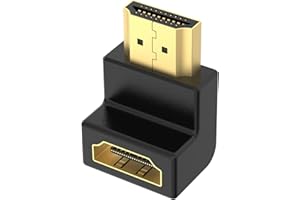 VCELINK Adapter kątowy 8K HDMI 90 stopni przedłużacz kątowy 2.1 HDMI Bend Adapter męski na żeński pozłacany wsparcie 8K przy 60Hz 4K przy 120Hz HDR, Dolby, eARC, HDCP2.3 do HDTV PS4 Switch Laptop Xbox
