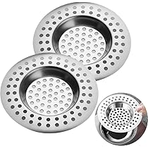 Sollbry 2 Pièces Filtre De Drainage De Sol En Acier Inoxydable, Bouchon