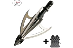 WEREWOLVES Arrow Broadheads 3 Lames Courbes tir à l'arc Arrow Heads Tips 100 Céréales pour la Chasse