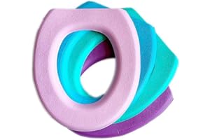 COLLBATH Coussinets de Siège de Toilette en Eva Lot de 2 Doux et Confortables Faciles à Nettoyer Adaptés aux Femmes Futures Mamans et Personnes Âgées