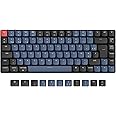 Keychron K3 Pro 75% Mise en Page Clavier Mécanique sans Fil Personnalisé, Ultra-Mince 84 Touches Hot-Swap QMK/Via Programmabl