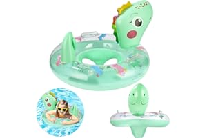 TIXEXO Swimming Float Inflatable for Infants,Anillo Flotador para Bebés,Flotador de Piscina Inflable con Asiento para bebés,Ayuda para Nadar Bebé para 12 Mois à 4 ANS