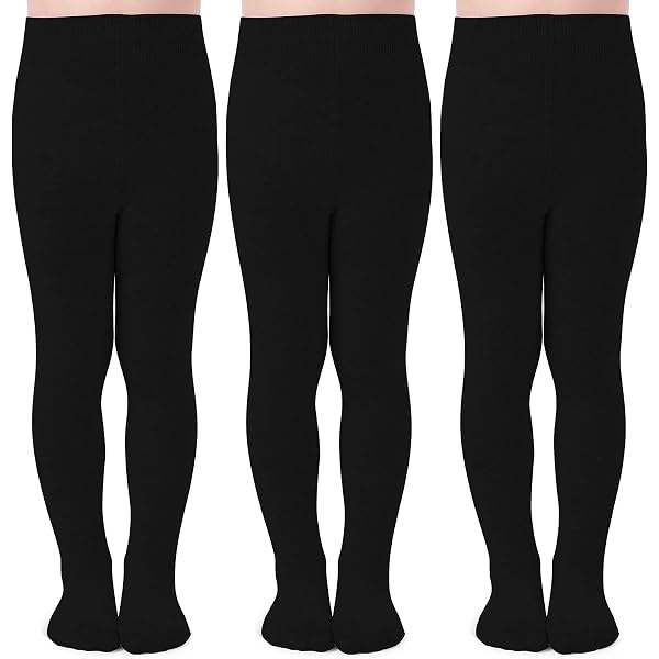 Collants Thermiques Filles - Lot De 2 - Chauds, Opaques, Pour Danse, école, Hiver - Taille 2 à 10 Ans