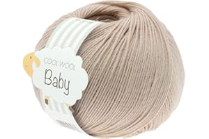 ‎LANA GROSSA LANA GROSSA Cool Wool Baby | 100% Schurwolle Merino, filzfrei | Handstrickgarn aus 100% Schurwolle (Merino) | 50g Wolle zum Stricken & Häkeln | 220m Garn FB 212