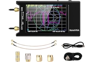 ARMYJY NanoVNA-H4 Spectrum Analyzer, 4 Inch SWR Handheld Frequency Analyzer 50KHz-1.5GHz Vector Network Analyzer MF-HF-VHF UHF Input