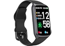 Fitness Tracker Fitnessuhr Damen Herren, bis zu 7 Tage Akkulaufzeit, 20+ Trainningsmodi, SpO2 Tracking, Schlafüberwachung, He