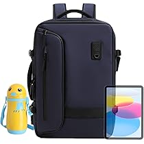 Zaino Da Viaggio Con Sottovuoto E Pompa - Espandibile, Scomparto Laptop, Lucchetto TSA, Impermeabile - Foto 5