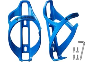 corki Cycles - Soporte para botella de agua para bicicleta, jaula ligera para botella de agua para bicicletas de carretera y bicicletas de montaña, color azul, paquete de 2