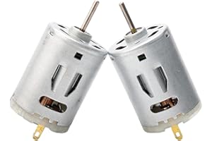 SWHstore 2pcs 385 DC 6v-24V Micro Strong Magnet Carbon Brush DC Motor for DIY Toys