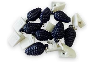 all-around24 obciążniki do obrusu, obciążniki do obrusu, klamra, uchwyt do obrusu (8 sztuk – jeżyna)