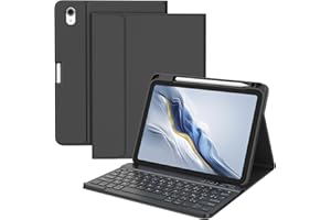 BQSS Coque Clavier pour iPad 10/11 Ème Génération(10.9 Pouces 2022/11 Pouces A16 2025), AZERTY Français, Housse Amovible avec Clavier Bluetooth sans Fil pour iPad 2022 10eme/11eme