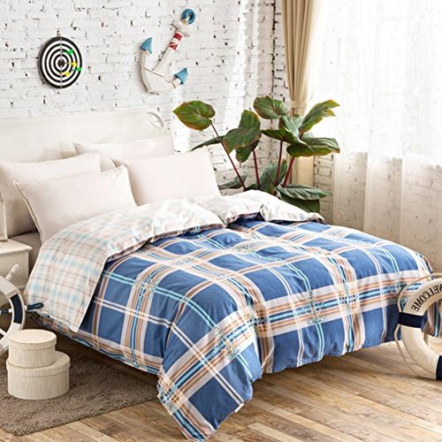Duvet cover,100% cotton Simple Twill Quilt cover individual Cartoon double Comforter cover Bedding set (Include:Quilt coverx1)-N 78.7x90.5inch(200x230cm)