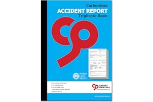 CHERRY PRINTERS Cherry Carbonless NCR Accident Report Triplicate Book A4 50 Sets