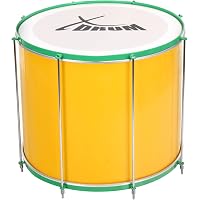 Tambour Samba XDrum SSD-1210 - 12x10 Pouces - Cylindre Jaune, 6 Barres Tension