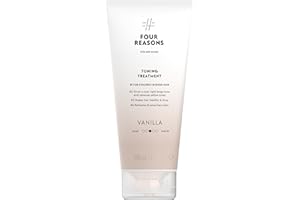 ‎FOUR REASONS Four Reasons Hair Dye Conditioner - Vanilla Blonde - Natural Conditioner and Intensive Tint for Hair - Semi Permanent Blonde Hair Colour - Intensive & Gentle Colours Tint