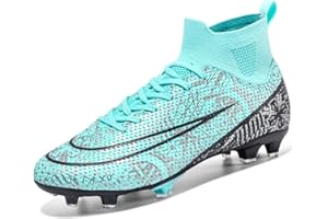 Hmhnsya Scarpe da calcio unisex da uomo professionali scarpe da calcio High Top Spike Cleats Athletics per ragazzi bambini scarpe da calcio