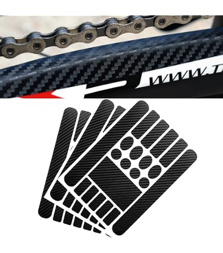 Lot De 3 Autocollants Protection Cadre Vélo – Transparents, Résistants Aux Rayures, En PVC