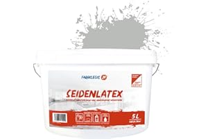 Farbklecks24 Seidenlatex Color versch. Farben/Größen, Innenfarbe, Seidenglänzend (5L, Grau 7-0)