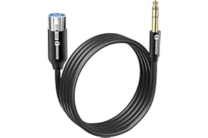 ANNNWZZD Cable XLR Jack pour Guitare, Amplificateur, Microphone, Mixeur 2M