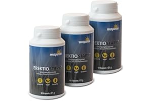 WELLPURSAN GMBH Wellpursan Erektio Stark, 270 Kapseln, für aktive Männer, mit L-Arginin, Pflanzenstoffen, Maca, Zink, pflanzlich hochdosiert