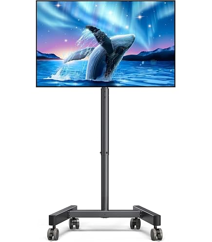 Supporto TV Da Pavimento Girevole Per 42-85 Pollici – Altezza Regolabile, Inclinazione 12°, Carico 50kg, VESA 600x400mm - 3