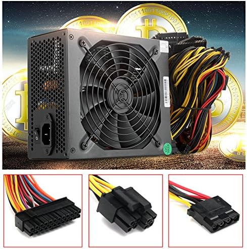 SATC 1600W Mining Power Supply PSU Modular For 6 GPU Eth Rig Ethereum Coin Miner Machine 90 PLUS 170V-240V