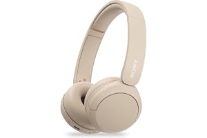 (Förnyad) Sony WH-CH520, trådlösa on-ear Bluetooth-hörlurar med mikrofon, upp till 50 timmars speltid, DSEE exklusiv, multipunktsanslutning/dubbel parning, röstassistent appstöd för