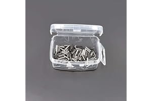 Phad Fishing 200 Pieza/Caja Manga de Crimpado de Pesca de Latón Conector de Pesca Terminales con Hilo de Acero Pesca