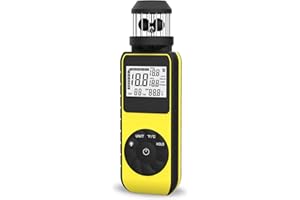 GOYERRNES Mini Anémomètre numérique avec coupe vent Anémomètre GR-881M Anémomètre portable avec boussole Mesurer la Vitesse du Vent, la Température(℃/℉) pour les bouches d'aération HVAC, bateau, voile, tir