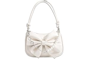 BSITSSS Białe torby na ramię dla kobiet dziewcząt, sztuczna skóra, biała kopertówka, Y2K mini torebka z zapięciem na zamek błyskawiczny, torebka na ramię mała damska torba pod pachami, 22 x 15 cm