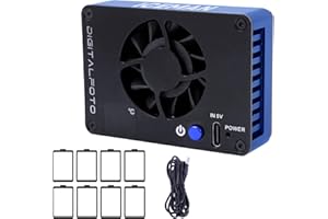 DFCINE Ventola di raffreddamento per fotocamera, sistema di raffreddamento esterno con ventola, compatibile con Sony A7M4/ZVE1/A6700/A7C2/ZV-E10/ZV1/A7C/FX3 Fuji XT4/Canon R6/R7/R8/R10/R50/RP per live
