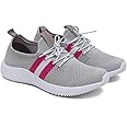 ASIAN Women's Angel-04 Sports Running,Walking Gym Lightweight with Knitted Fabric Extra Cushion Casual Sneaker Shoes for Ladies and Girls