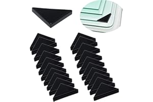 YouU Protections D'angle - Coussin de Protection D'angle de Table en Verre à Trois Angles en Forme de 20 Pièces (6mm x 50mm)