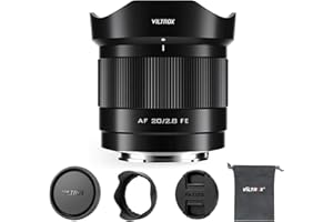 VILTROX 20mm F2.8 FE para Sony E Mount,AF 20mm f/2.8 E Mount Full Frame Objetivo,Lente Gran Angular Prime para Sony Alpha a7III a7R a7RII I a7RIV a7S a7SII a9 a7C a6700 zv-e100 a6600 a6400 a7iv a7ii