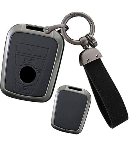 HIBEYO Cowhide Car Key Case Fits BMW I3 I3s I8 Series Cowhide Key Case Cover Protective Cover For BMW I3 I3s I8 Series Key Case Remote Key Box Keyless - View #11