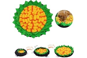 Hillylolly Alfombra Olfativa, Alfombra Olfato Perro, Alfombra para Olfatear Perro, Manta Olfativa Perro, Snuffle Mat, Juguetes para Perros Alfombra, Alfombra Olfativa Perros Antideslizante, Amarillo