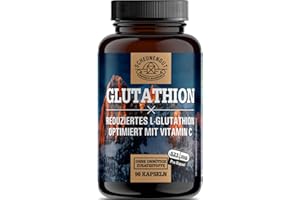 ‎SCHEUNENGUT Glutathion Kapseln -WICHTIG: 1040mg Hochdosiert pro Dosis -reines Glutathion reduziert (L-Form)- Gluthation aus Fermentation in Deutschland I Vegan +Laborgeprüft DE SCHEUNENGUT®